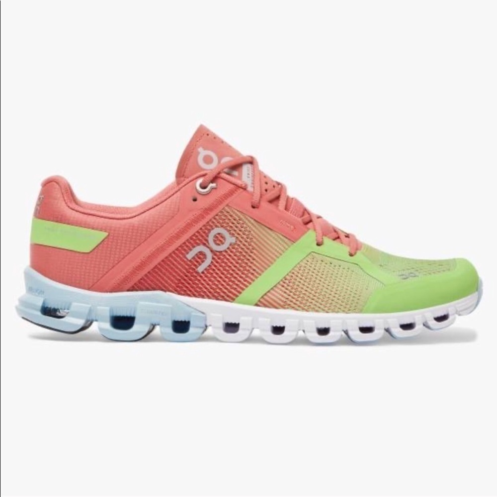 On Running Cloudflow Mesh Rock Rose Tennis Shoes